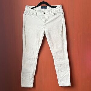 Lucky Brand Cream Corduroy Pants 8/29